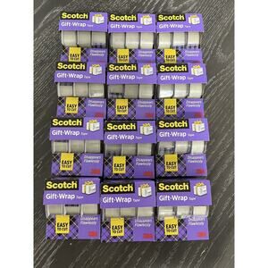 Scotch 3M Gift Wrap Tape Satin Finish 3/4" x 325" ea - 36 Rolls Total